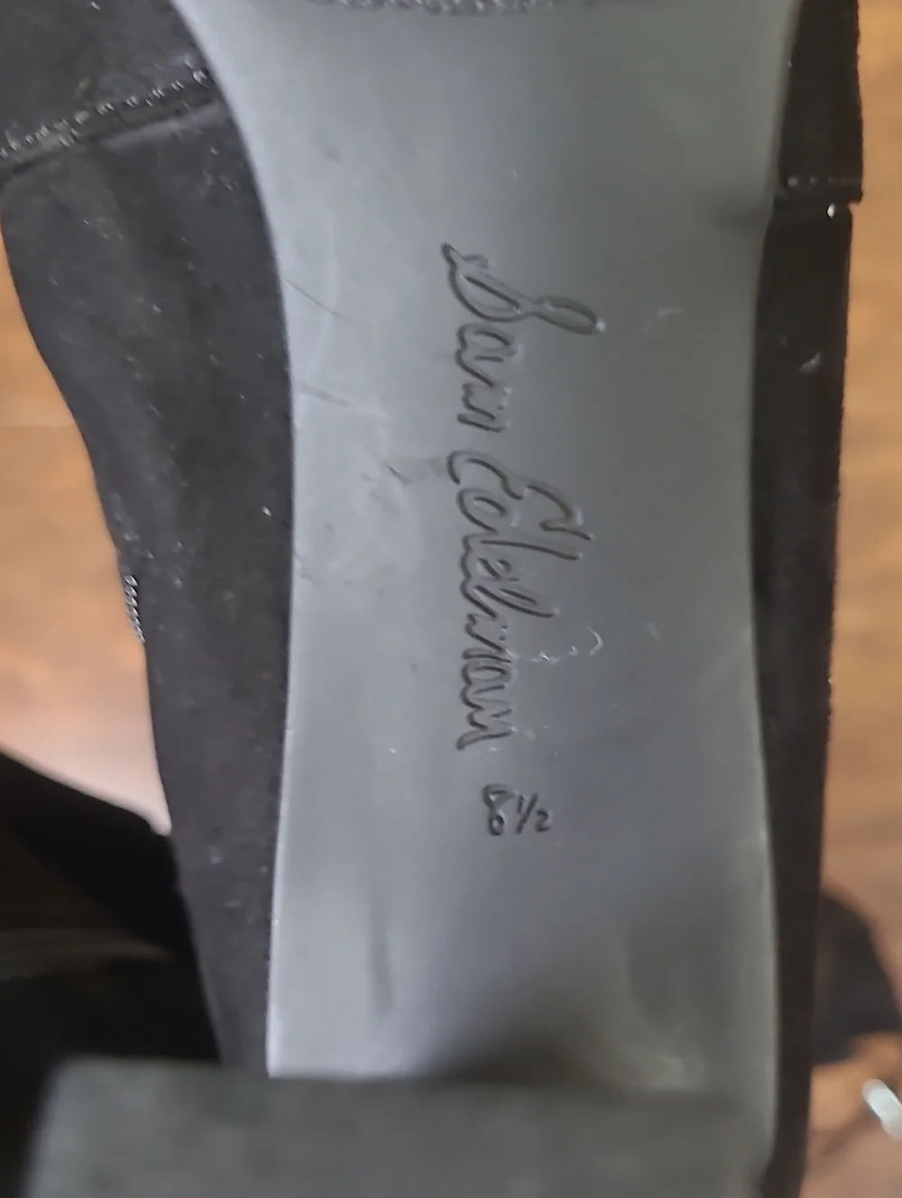 Sam Edelman 'Kent' Over the Knee Boot Black Suede Size 8.5